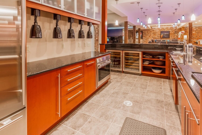 the bar